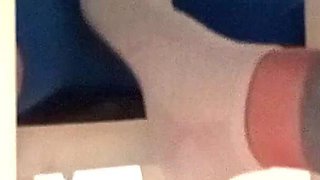 Sockjob & Ruined Orgasm Under Table