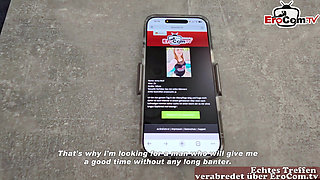 German student Arina Wolf picked up at the EroCom app sex date