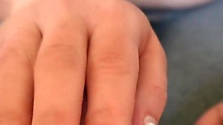 Slow and Sensual Handjob Massage From My Real Amateur Wife