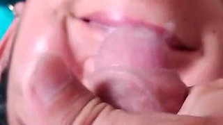 Blowjob with Milk