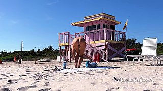 Sexdate amateurs at the public beach 2