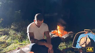 Hunt4k. hot czech teen chloe heart hopped on a huge hunter’s penis outdoors in front of her boyfriend