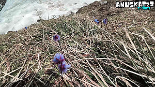 Tattooed Girl Fuck Passionate Outdoor Hiking and Cumshot