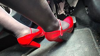 Watch a Girl Pedal Pump in Heels