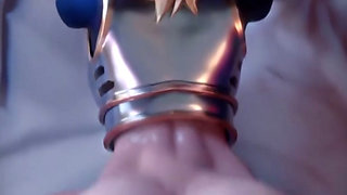 Stepsis Plays with Her Tight Pussy Until She Uses Her Feet to Jerk You off