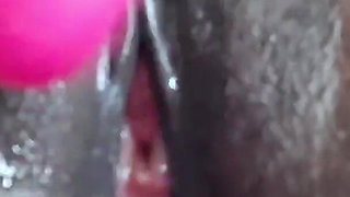 Stimulating My Clit with Vibrator Intense Squirting Orgasms