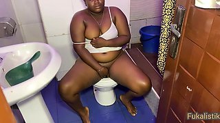 Horny Pervert Caught Landlords Horny Girl Masturbating in Toilet and Fuck Her Wet Pussy