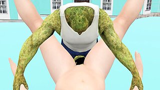 Zombie Monster Hardcore Fucking with Big Dick
