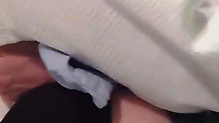 My Pussy Was Tingling, so I Got on Top and Put My Dick in Myself. Creampie While Wearing a Schoolgirl Uniform. Amateur.