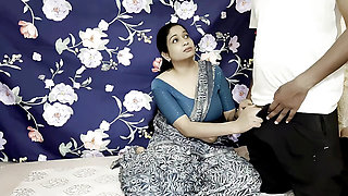 Indian newly married Stepsister First Sex With stepbrother in Desi  XXX Saree