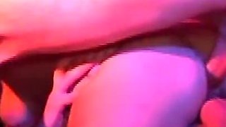 Double Penetratrion on the Club Stage for This Italian Slut