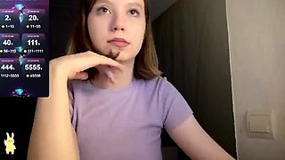 Very Hot Amateur French Teen couple tit fuck on Webcam