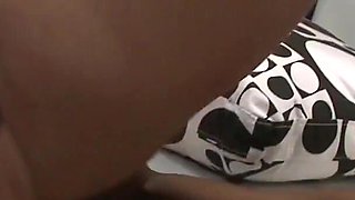 Hot blonde vs big black cock and cum on tits