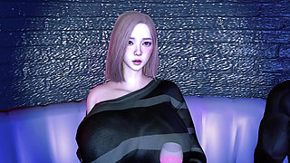 3D Huge Boobs Slut Cheating with BBC