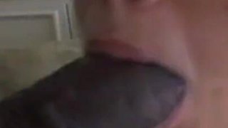 Lisa Marie's Pussy Lips Hang Down On The Black Dick That Is Fucking Her