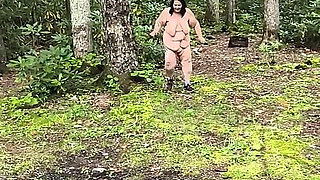 She's a Running Naked From the Horny Stranger Making Her Cumming