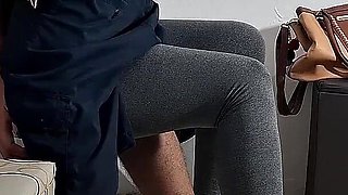 Flash of Dick in the Dentist's Waiting Room and She Groped It.