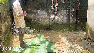 Horny Guy Arranges Backyard Fuck with Landlord's Stepdaughter - Smooth BBC Action