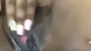 Squeezing My Big Boobs Monster Dildo Anal Masturbation