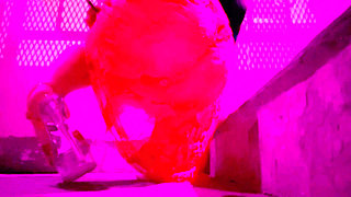 Italian Hot Milf Artemisia Love wearing sexy lingerie and high heels outdoor