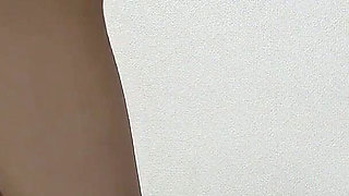 Girls Only Apartment in Japan, a Room Where Nice Body and Big Tits Girl Seduces While Do Fitness Training in Micro Thong Bikini