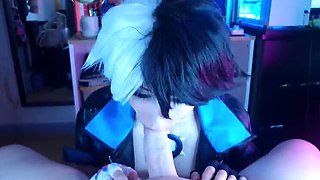 Miss Moons Dominates Roommate in Luna Snow Cosplay - Big Tits, Blowjob, Roleplay