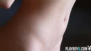 Tiny redhead teenager from the Ukraine solo