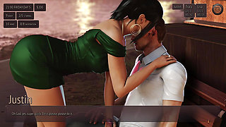 Risky Blowjob in Public Park - 3D Hentai Animated Porn With Sound - Living With Temptation