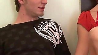 Innocent Redhead Strokes Cock and Gets a Surprise Facial