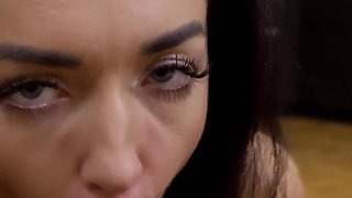 Czech slut Zuzu Sweet black cock POV blowjob and licking cumshot