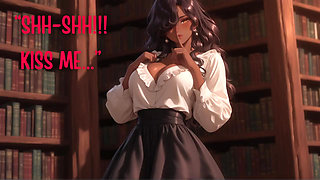 Librarian Girlfriend Kissing You While Working (Mouth Sounds) (Moaning) (Writing) (Playful) ASMR