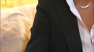 Slutty business lady fucked by rich boss during interview