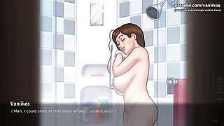 Summertime Saga v21.0.0 - Big Tits Stepmom Gives Blowjob In Shower To 18yo Stepson. He Cums In Her Mouth And She Swallows - #64