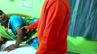 Indian Bhabhi Rakhi Hot Boob Press and Masti by Brother in Law While Doing Office Work at Home