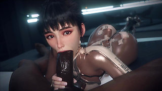 Madruga3d Intense Hardcore Sex: Busty White Woman with Tight Ass Passionately Fucked by Massive Black Cock
