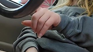 Natural Hairy Pussy Hottie Masturbates And Squirts In In And Out Drive Thru