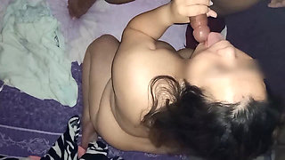 Filipina Beg for Facial Cum Before Going to Bed