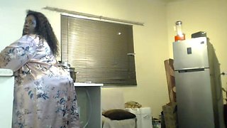 Fat Ass Ebony Bouncing Big Boobs and Masturbating