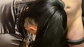 Piggy Gets a Cock Caning