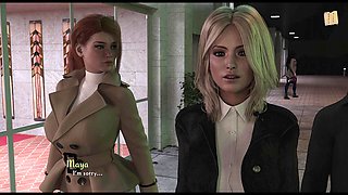 Hot teacher in a visual novel filled with erotic tales and big assets