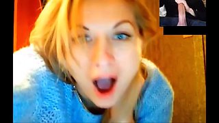 Chatroulette - russian girls big cock reactions 11