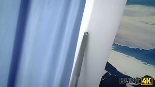 Hunt4k. hot russian call girl novella night is hardcore with her landlord in front of her cuckold gf