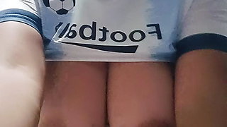 I dress up as a footballer to masturbate for all my followers