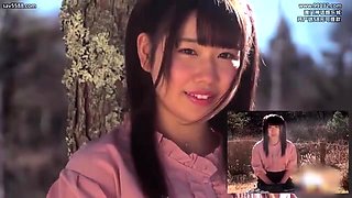 Giggly Japanese schoolgirl in uniform screwed