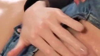My Husband Fuck Me with Ripped Pants and Cum Inside