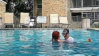 BBW Nurse Vicki Play Time in the Pool with Handsome Harry