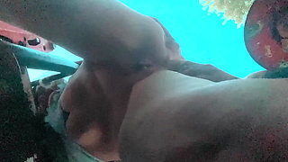 Farmer's Wife Intensively Fertilized Cum & Piss Inside Pussy, BJ Outdoors on Farm Tractor