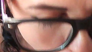 naughty Glasses Girl Slurping Deep - From Study to Slut (pov & Facial)