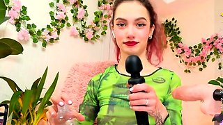 Webcam Teen masturbates and pretends you came in her mouth