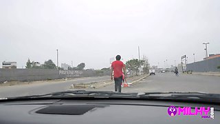A very flirtatious cougar with a Big Ass was selling on the street but nobody paid attention to her